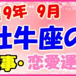 牡牛座の2019年9月の仕事・恋愛運勢!仕事のやり方が評価される時期!