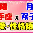 太陽星座　射手座　ｘ　月星座　双子座の性格と恋愛傾向のサムネイル画像